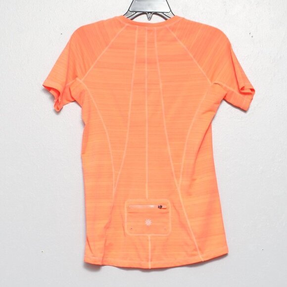 Athleta Pacifica fitted 1/4 zip vermillion tee - Picture 3 of 6